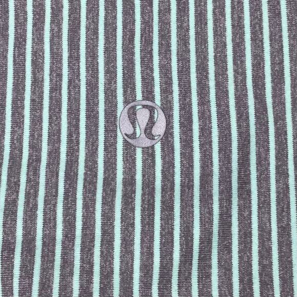 LULULEMON Run: First Base Tank Sz 6 Cliff Hanger Stripe Heathered Slate - Picture 8 of 8